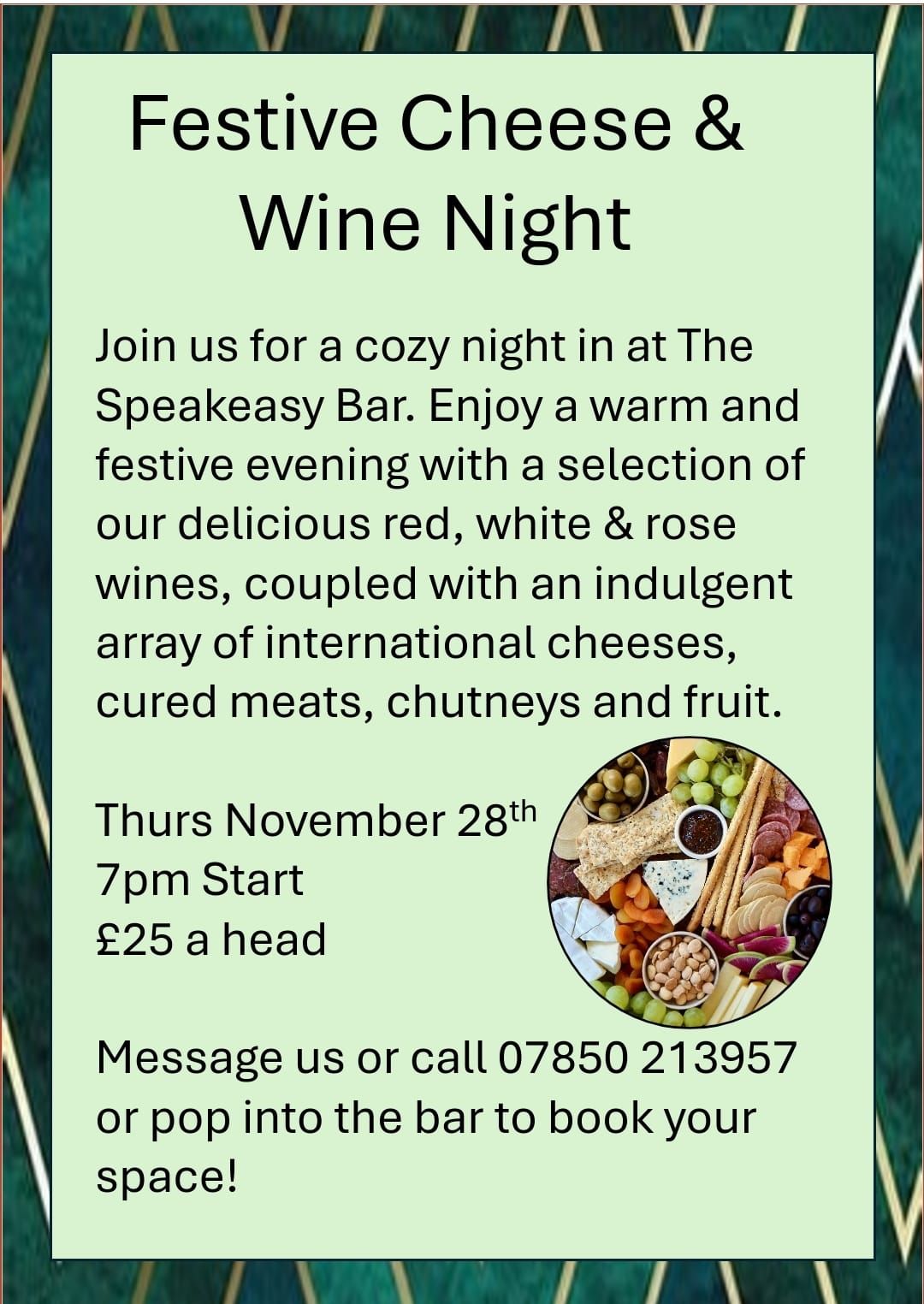 Festive Cheese & Wine Night 