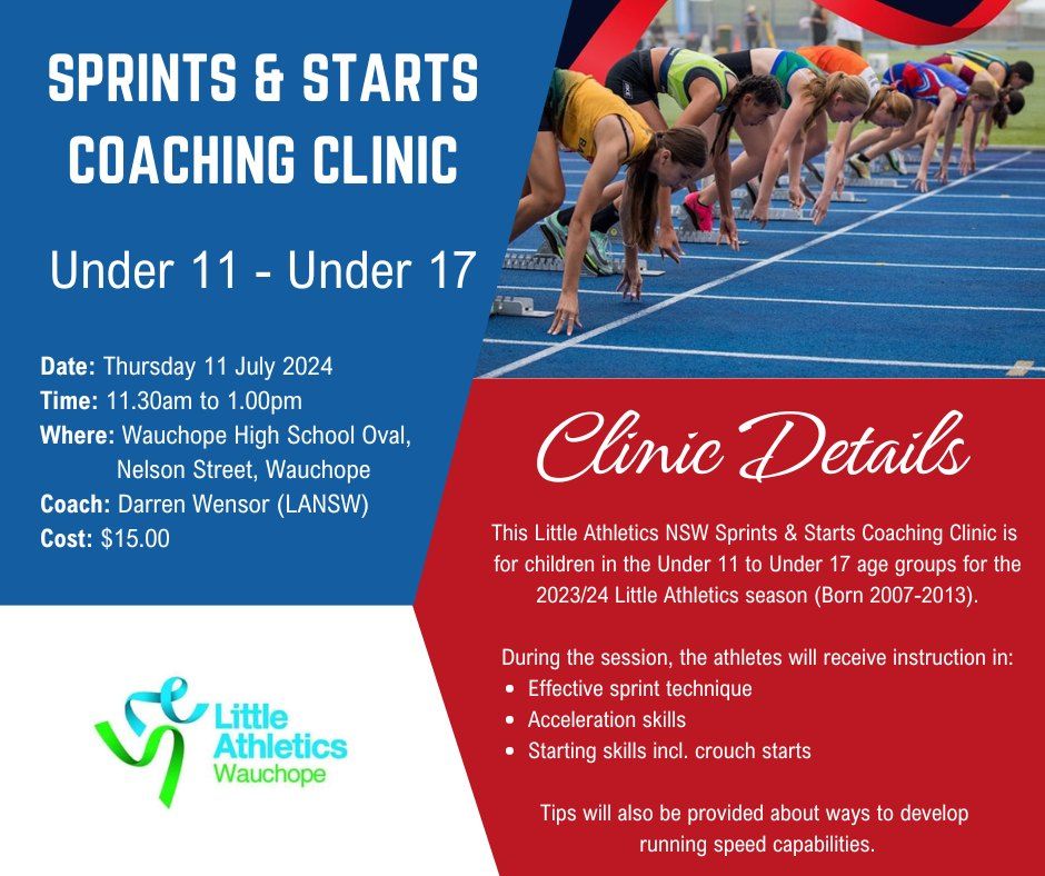 Sprints Coaching Clinic U11 - U17