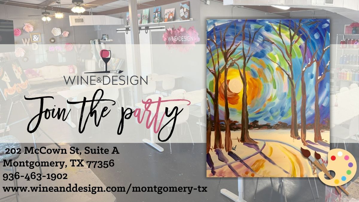 "Winter Sunset" Sip & Paint Party