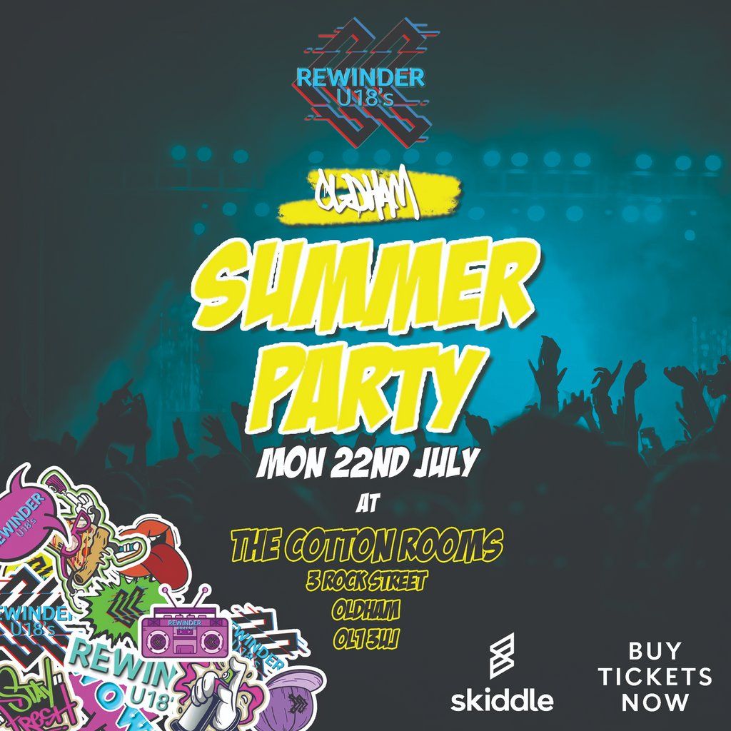 Rewinder Under 18s Oldham - Summer Launch Party
