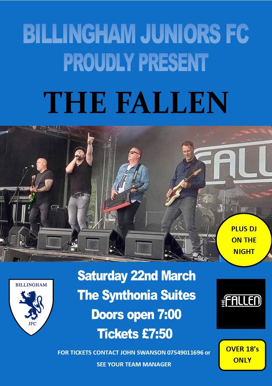 Billingham Juniors Band night- THE FALLEN