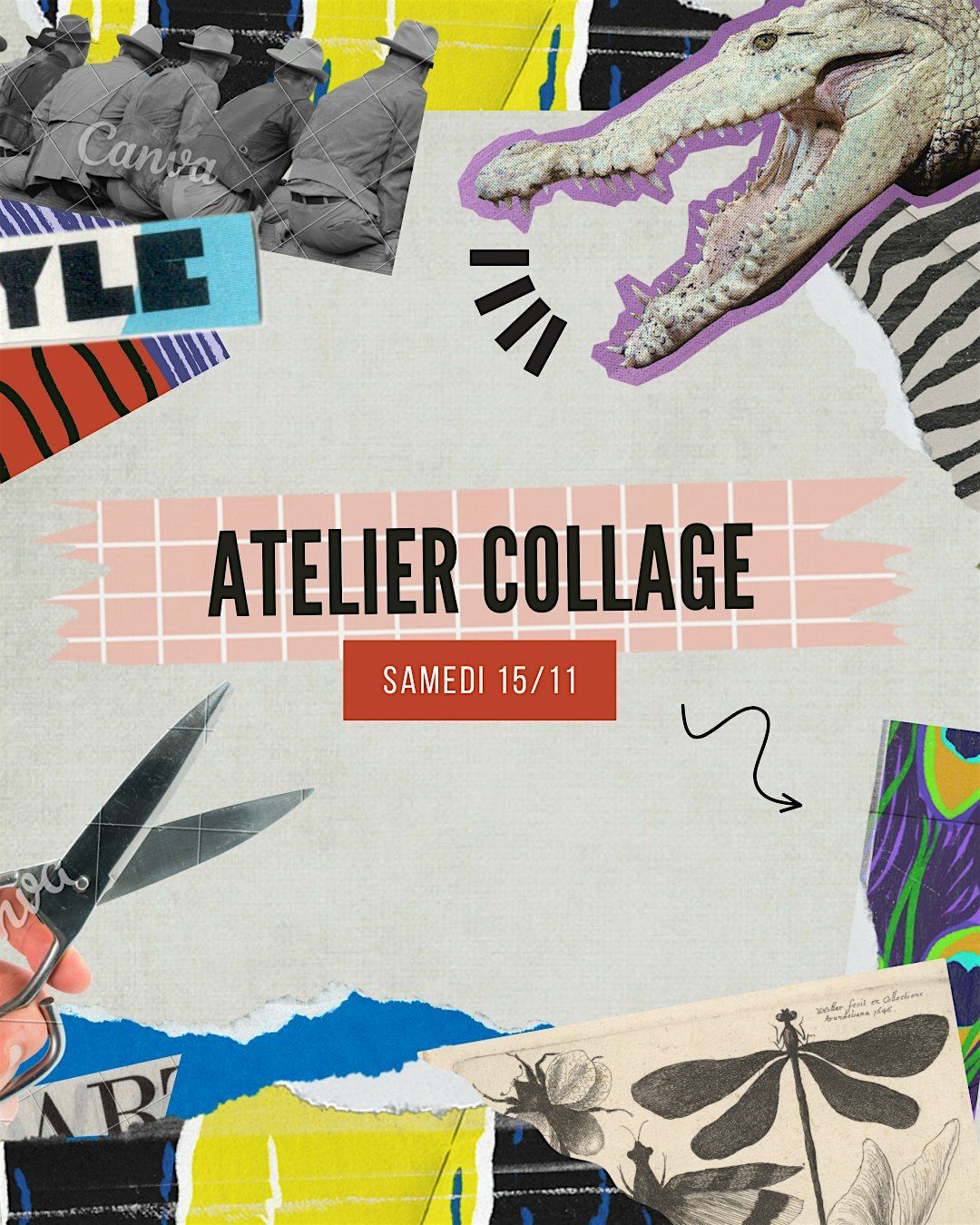 Atelier de collage artistique