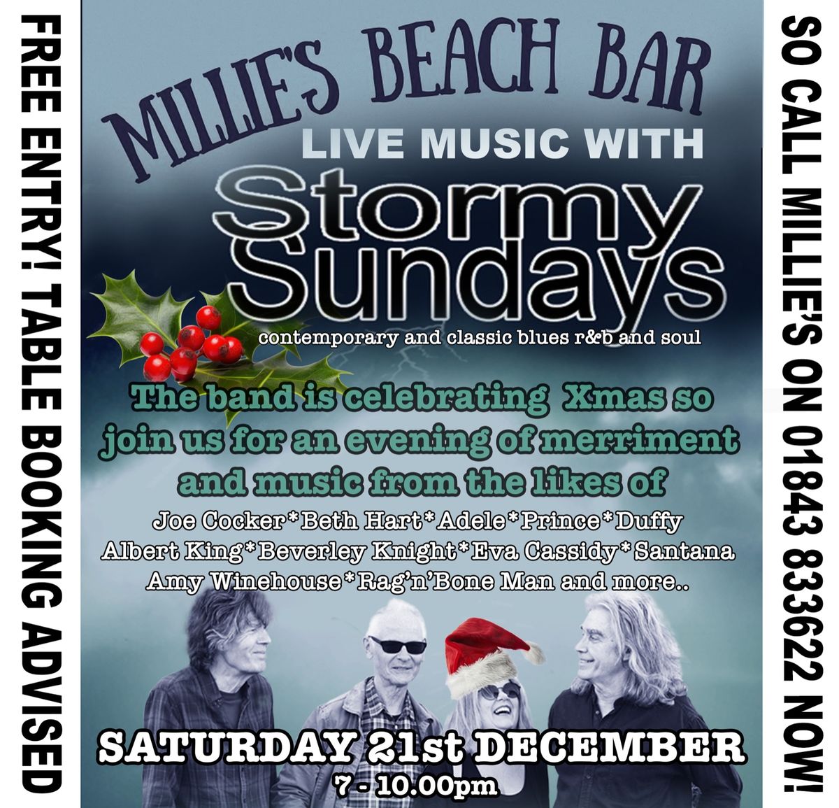 Strormy Sundays at Millie's Beach Bar, Westgate-on-Sea