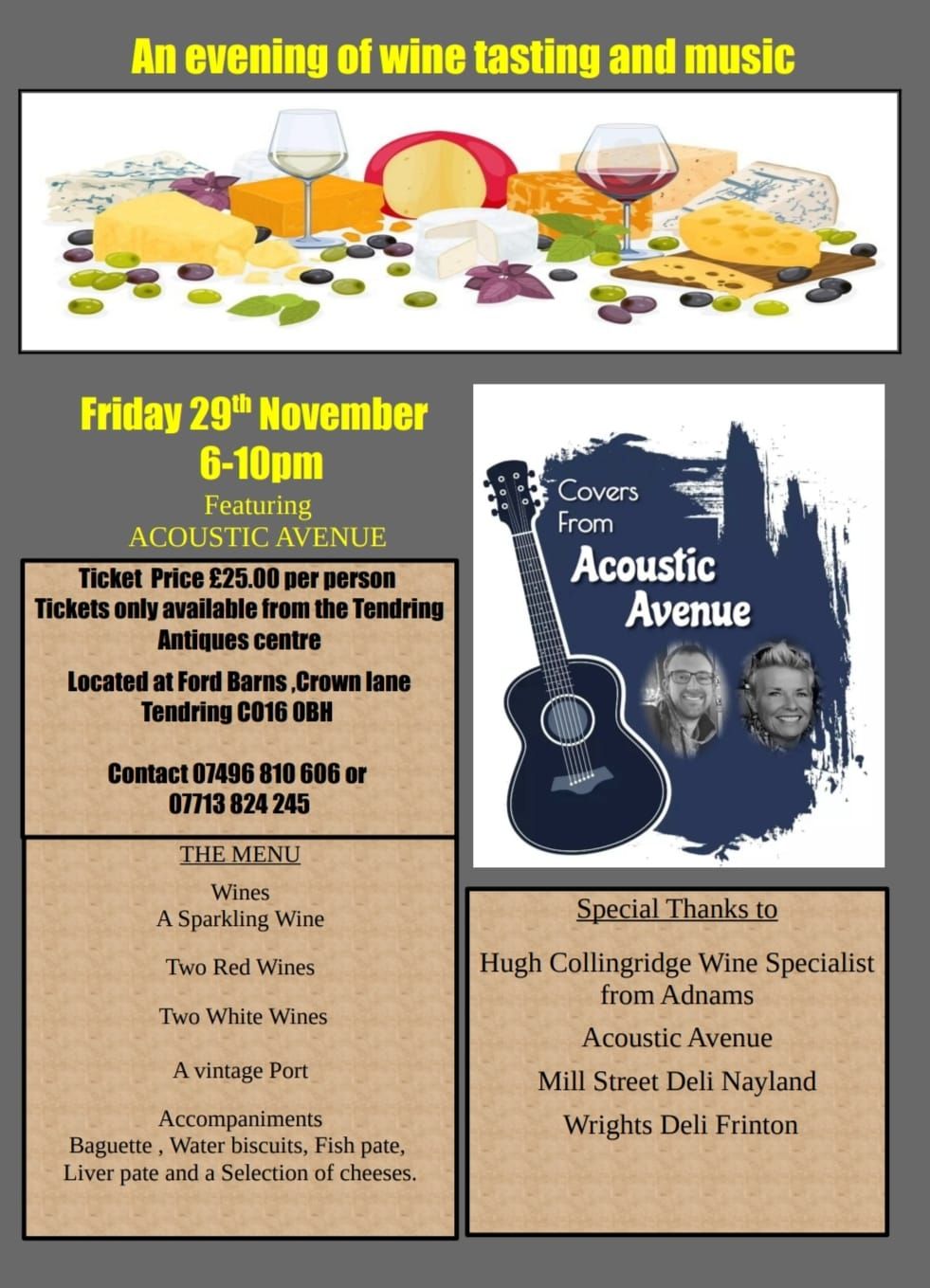 Tendring Antiques Centre Wine Tasting Evening 