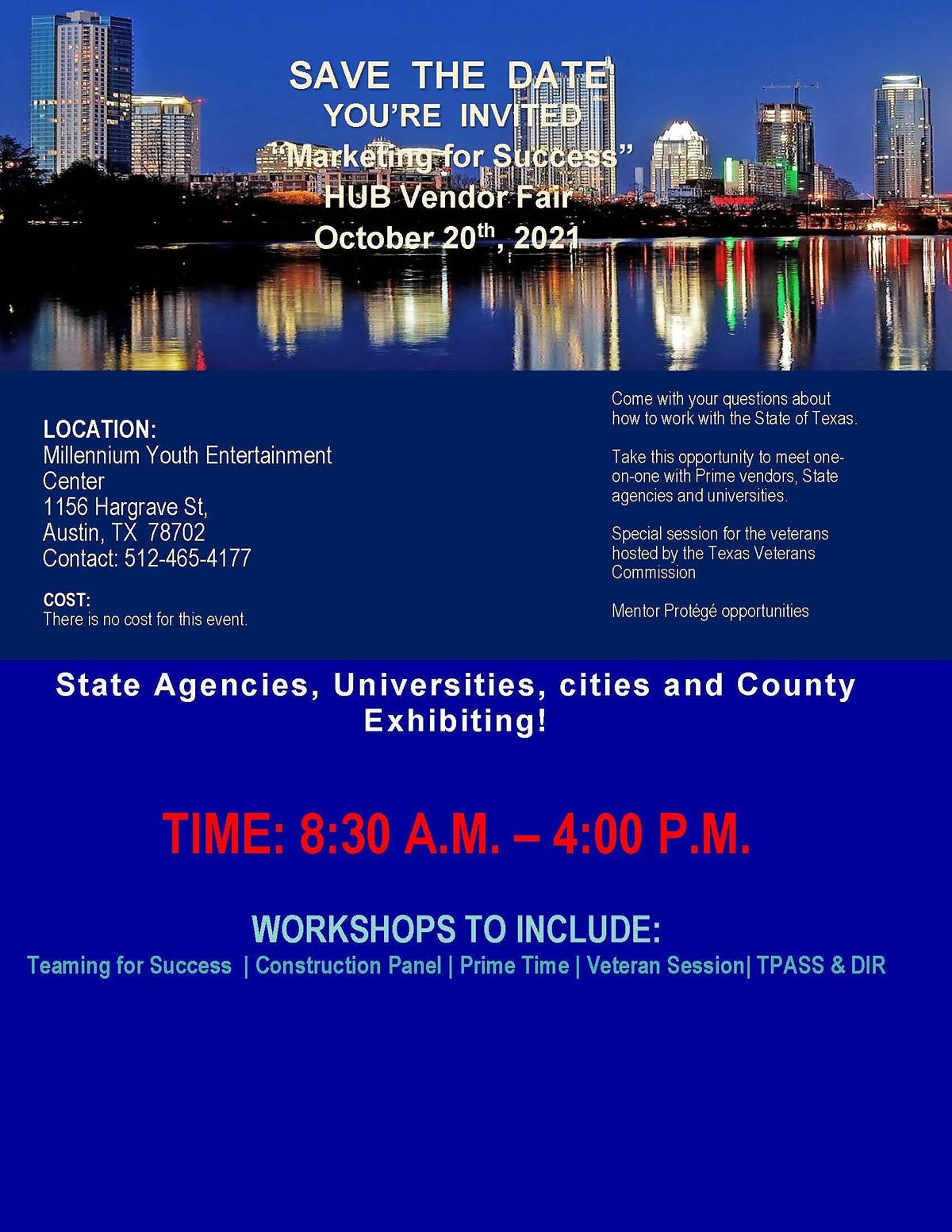 8th Annual  Texas Dept. of Motor Vehicles Marketing for Success  HUB Expo