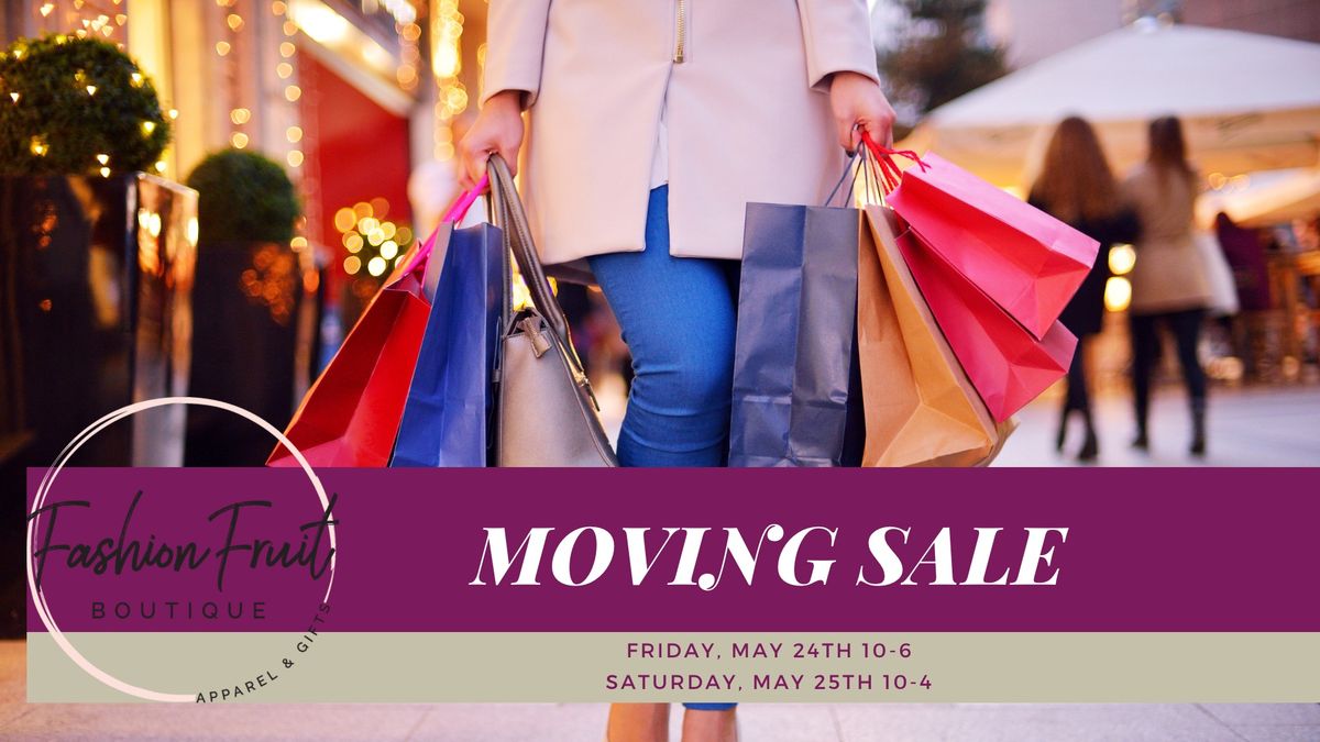 Moving Sale up to 80% off! 