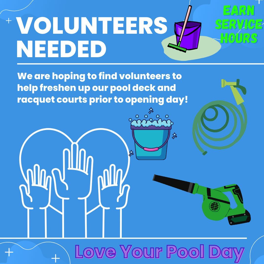 Love Your Pool Day - Volunteers Neeeded