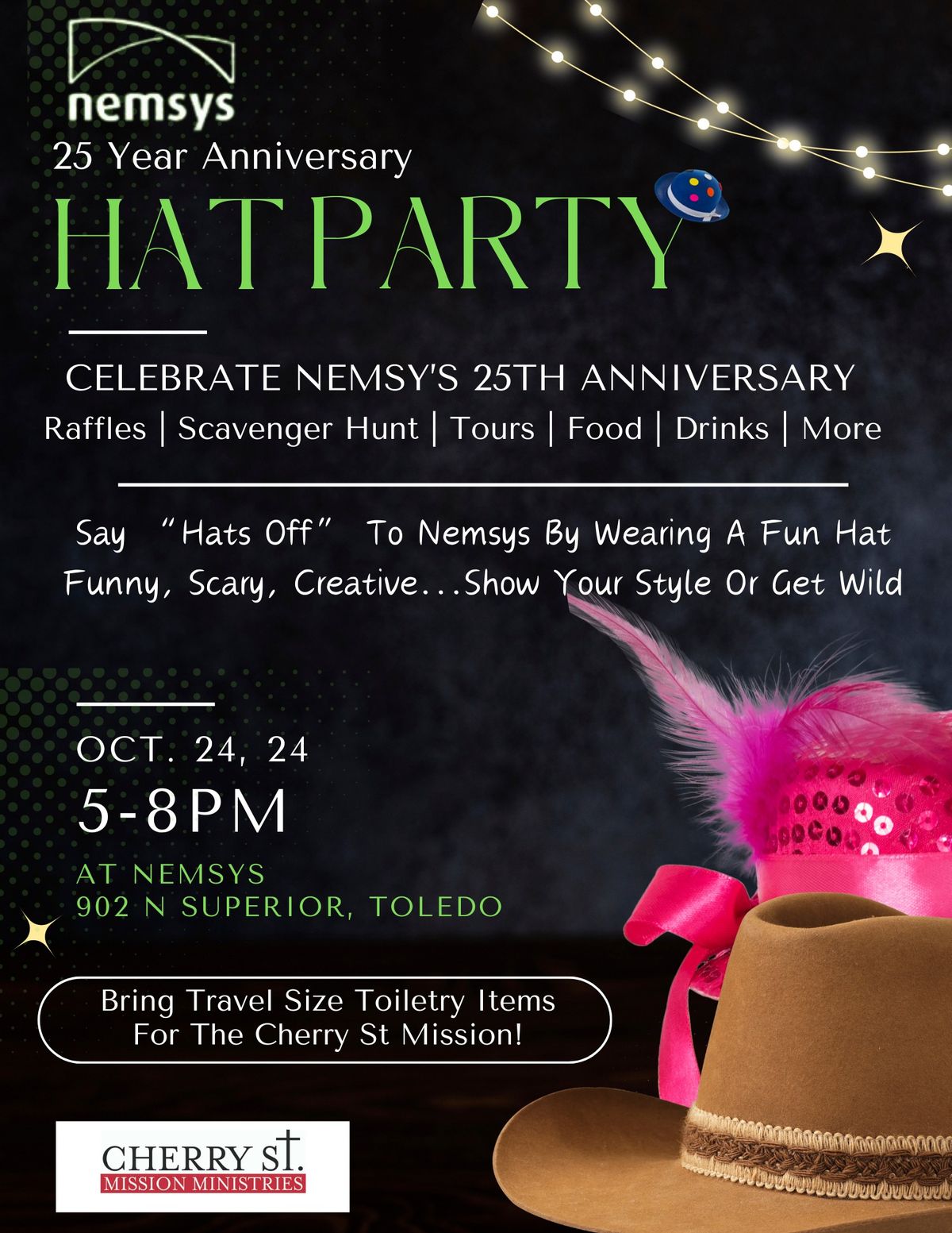 25 Year Anniversary Hat PArty