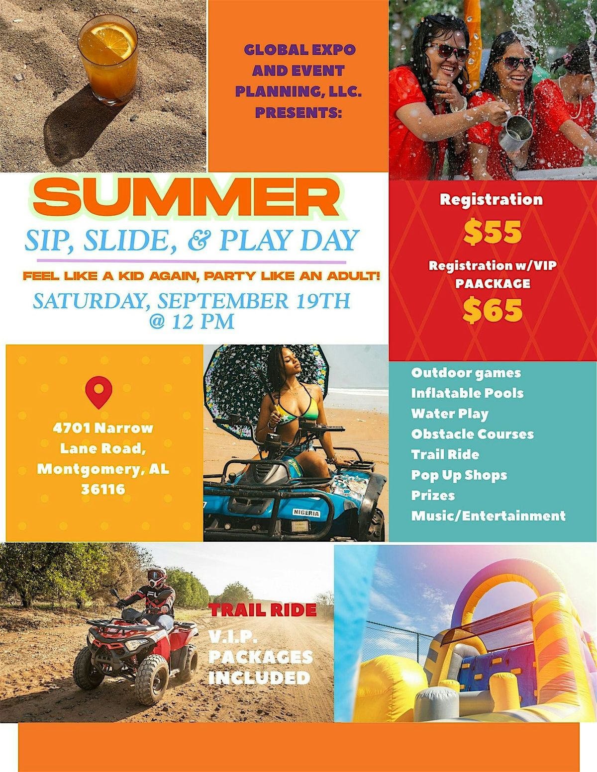 Summer Sip, Slide, and Play Day