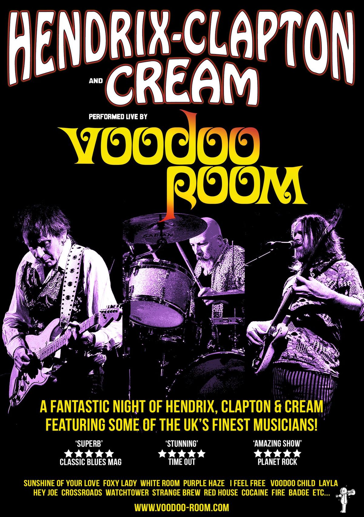 Voodoo Room - A tribute to Hendrix, Clapton and Cream