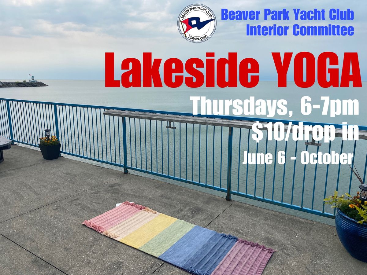 Lakeside Yoga @BeaverParkYachtClub Thursdays 6pm