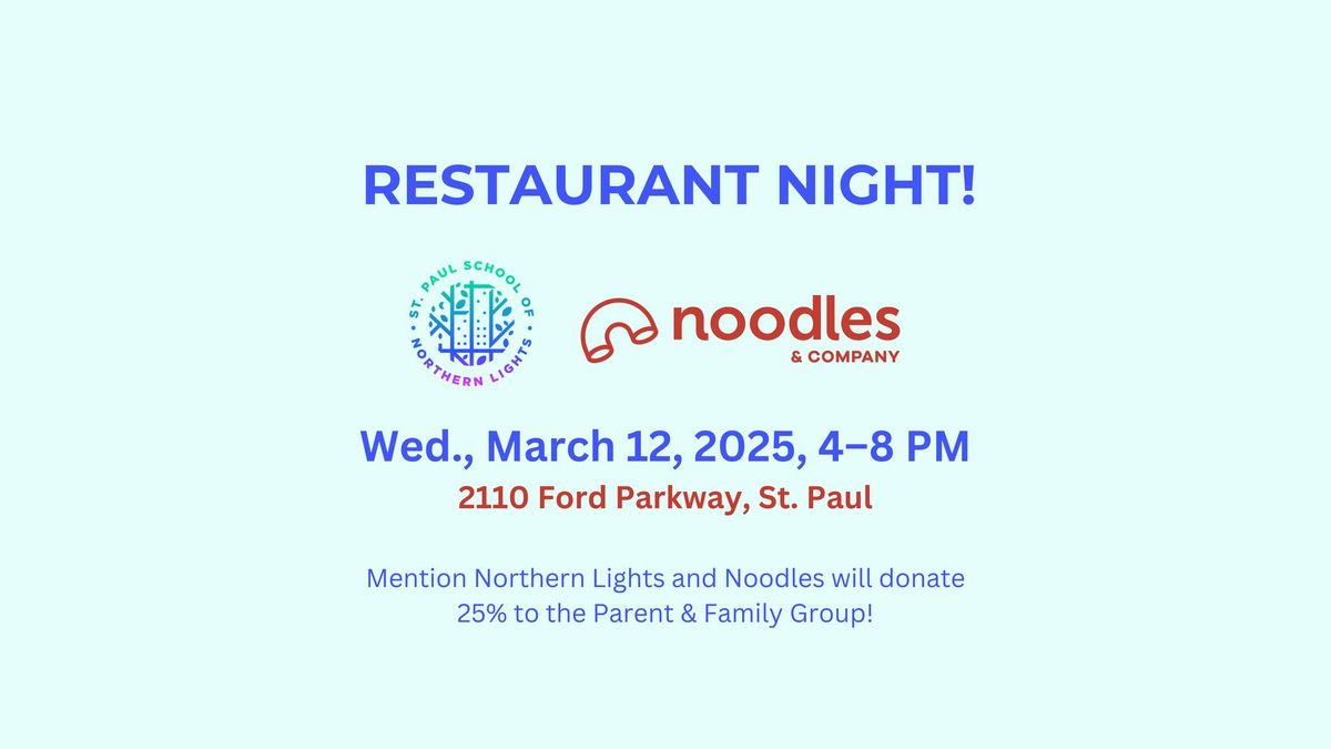 Restaurant Night @ Noodles