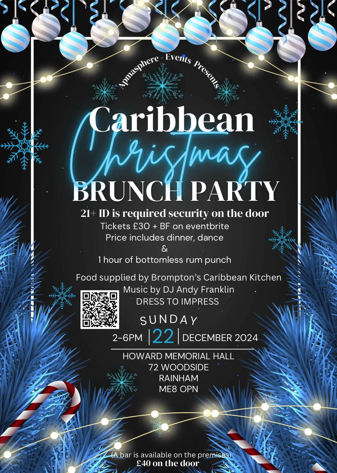 Caribbean christmas brunch party