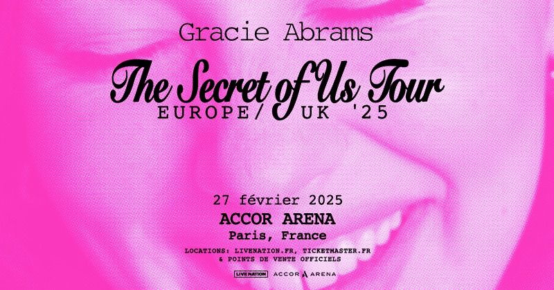 GRACIE ABRAMS | Accor Arena, Paris - 27 f\u00e9vrier 2025