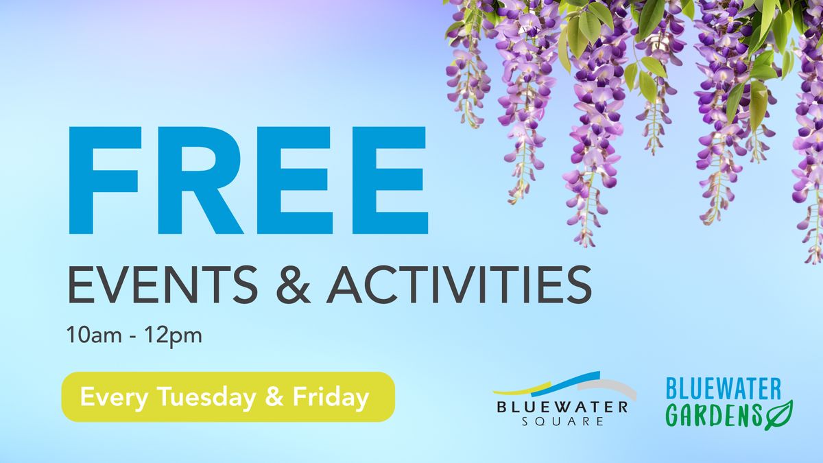 Bluewater Gardens \ud83d\udc90 FREE Morning Tea & Trivia Every Friday! \u2615