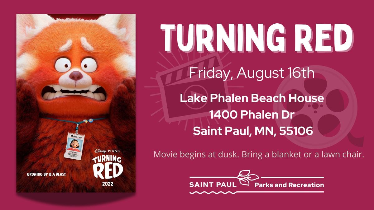 Movies in the Parks-Turning Red (Lake Phalen Beach House)