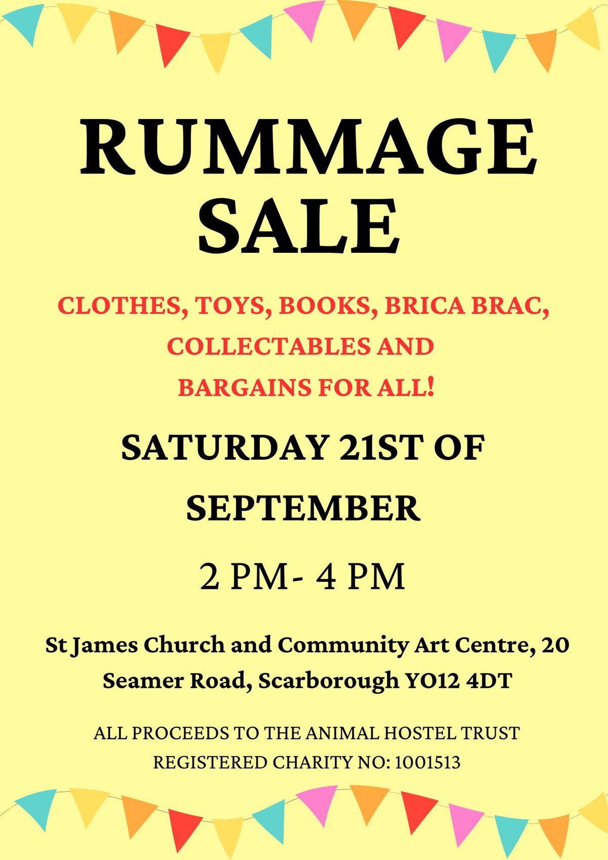 Charity Rummage Sale