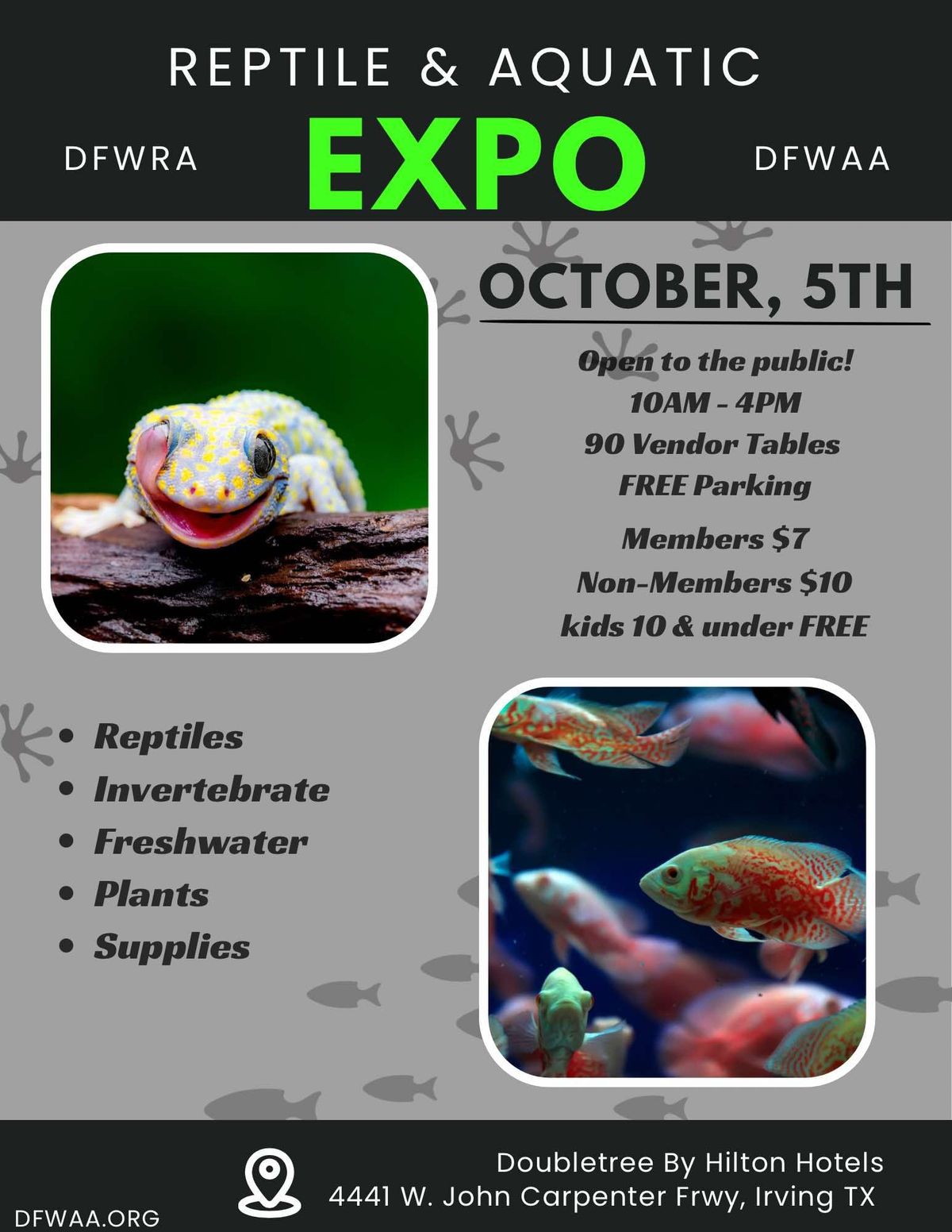 Fall 2024 DFWAA Aquatic & Reptile Expo