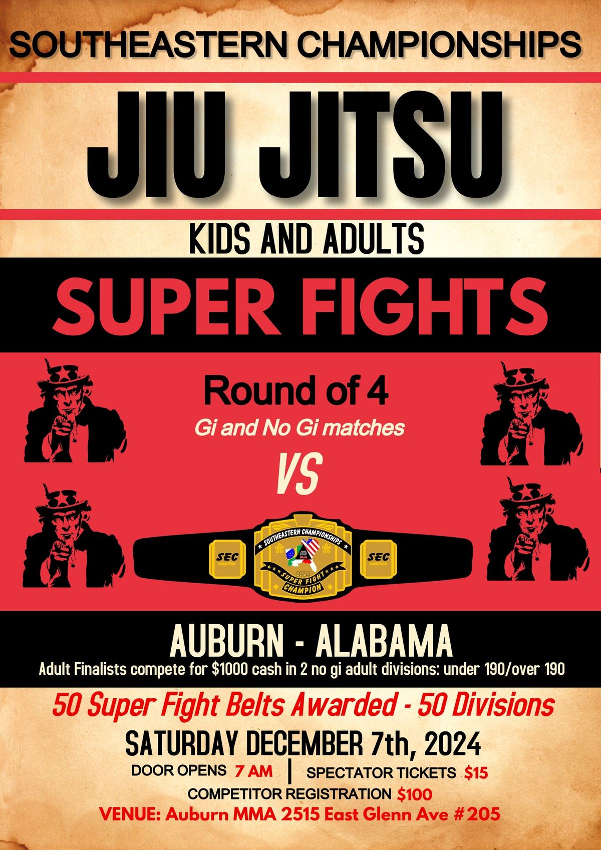 Southeastern Jiu Jitsu Super Fights - Kids and Adults