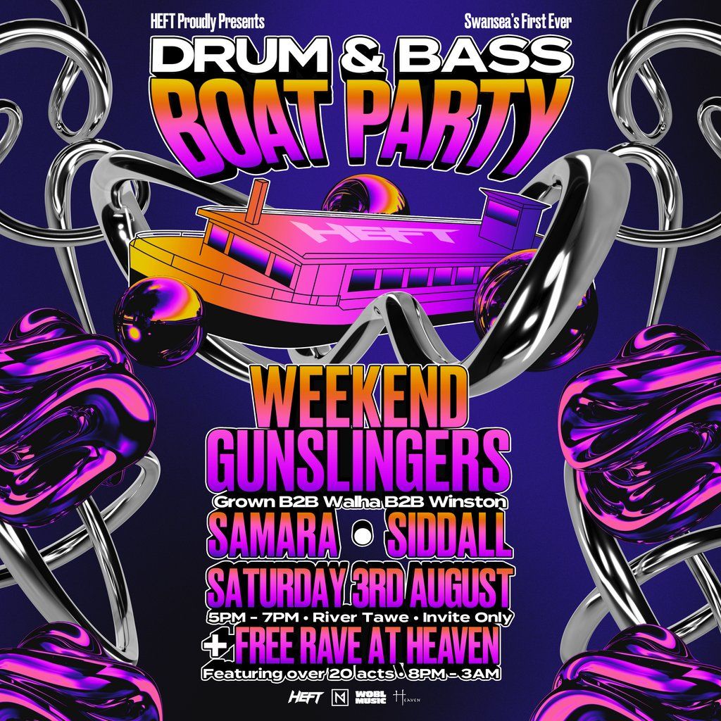 HEFT: DnB Boat Party | 5PM - 7PM