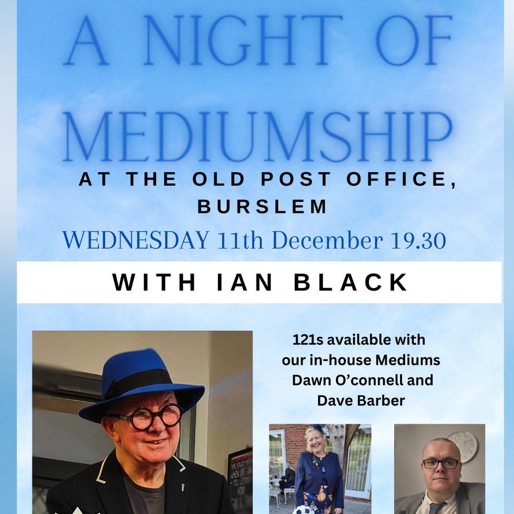 SSE PRESENTS :- An evening of Mediumship with Medium Ian Black