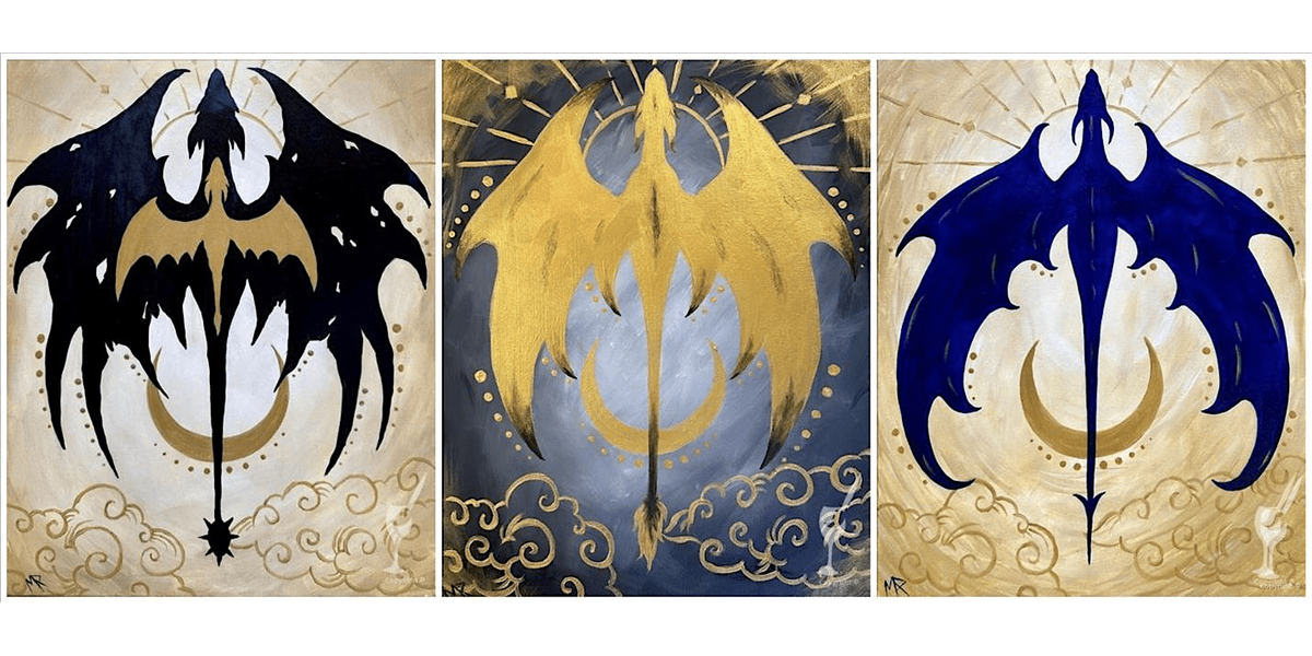 Mythic Guardians of the Lunar Sky - Paint and Sip in Houston | Classpop!\u2122