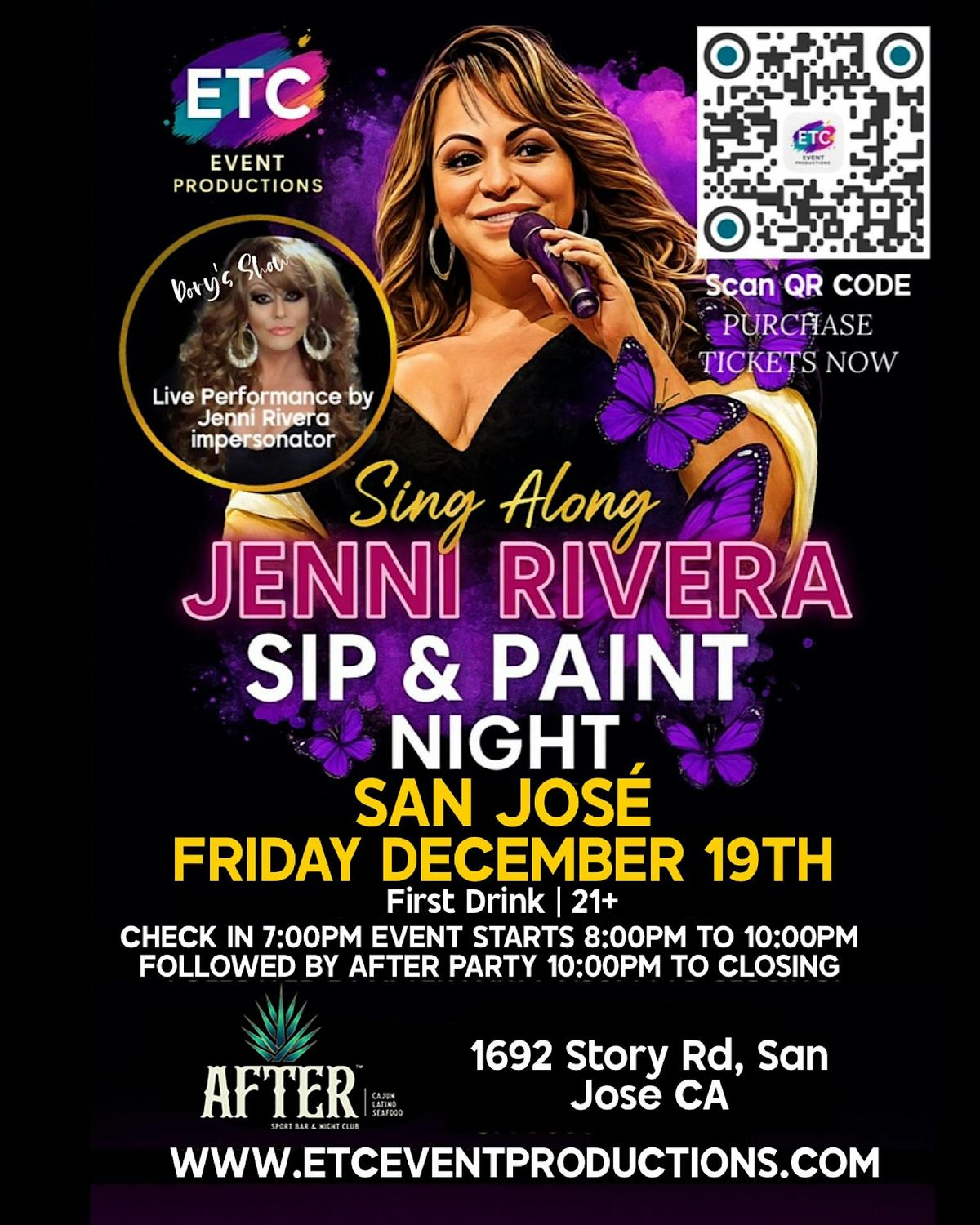 12\/19 - SAN JOSE - JENNI RIVERA SIP & PAINT WITH A SHOW