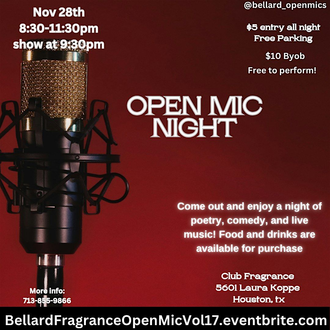Open mic Night at Fragrance Sports Bar