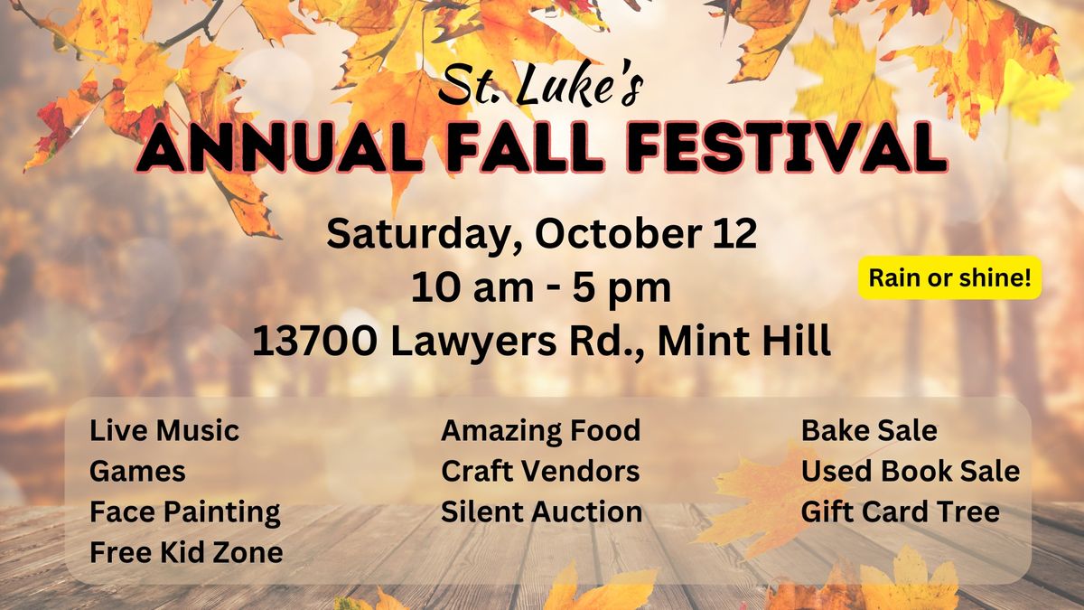 St. Luke's Annual Fall Festival