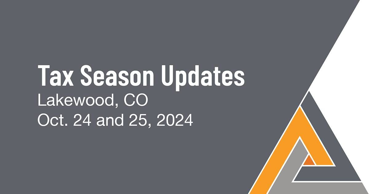 2024 NATP Tax Season Update: Lakewood, CO