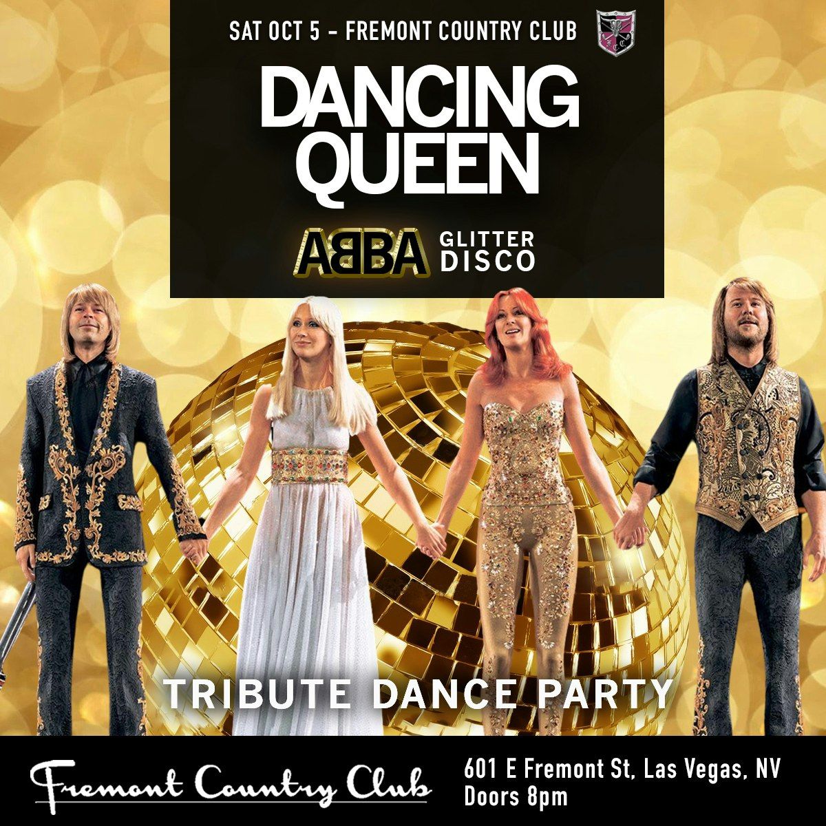  Dancing Queen ABBA Glitter Disco \u2014 Gold in Las Vegas