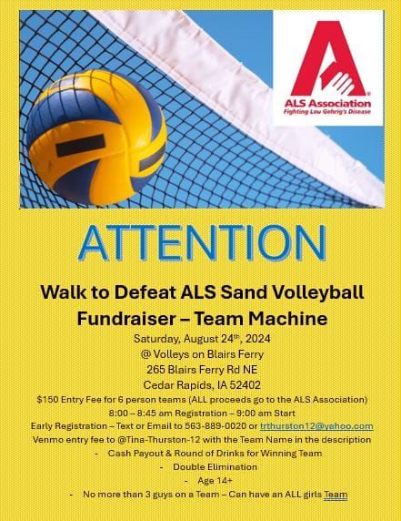 Walk to Defeat ALS Sand Volleyball Tournament Fundraiser