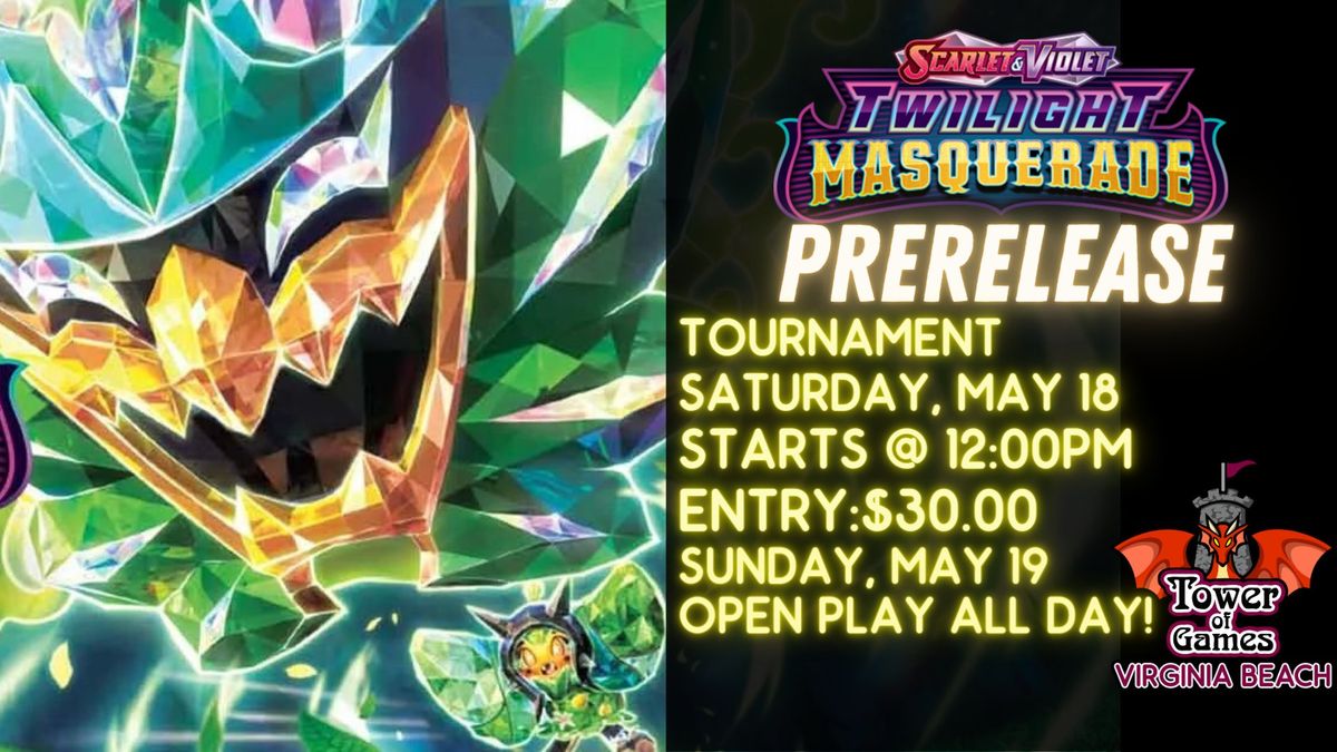 Pokemon TCG Twilight Masquerade Prerelease Tournament