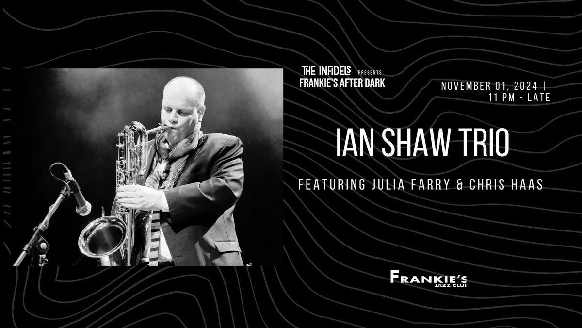 Infidels Jazz Presents: Ian Shaw Trio at Frankie's After Dark