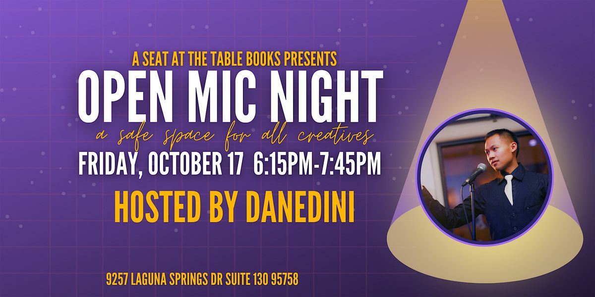 Open Mic Night at the Bookstore ft. Danedini