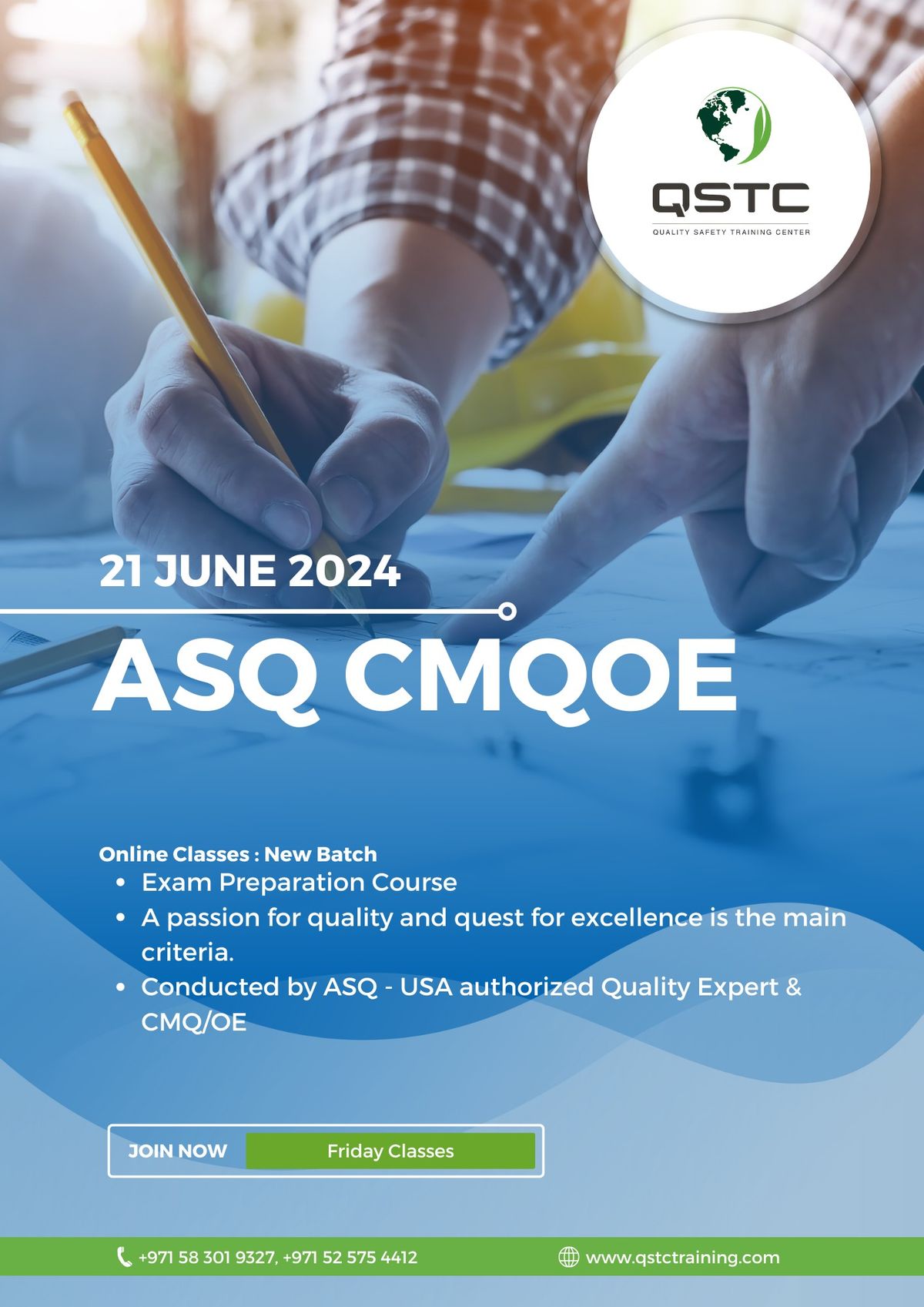 ASQ CMQ\/OE Exam Preparation Course