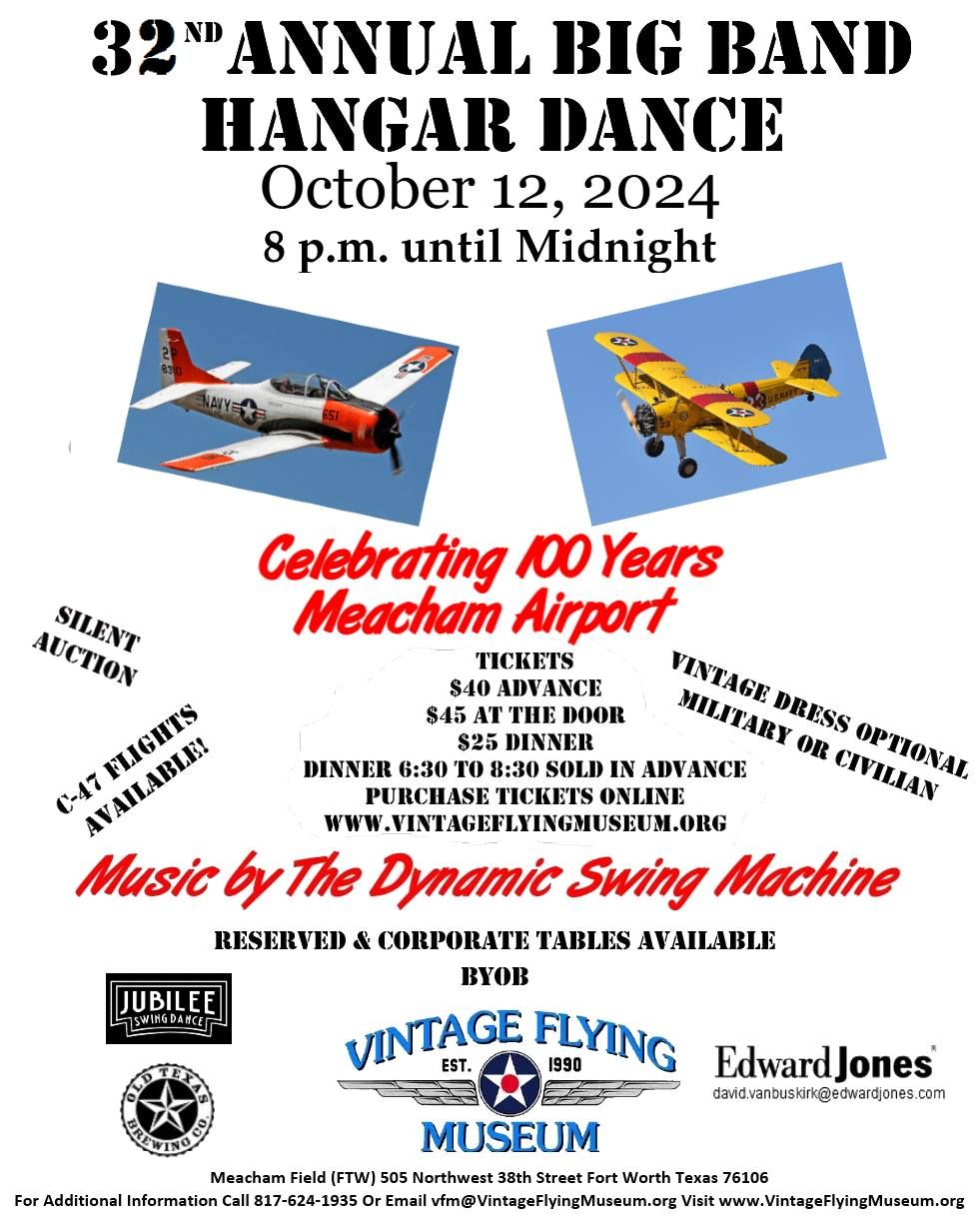 32nd Annual Big Band Hangar Dance and Silent Auction