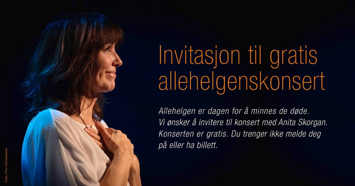 Allehelgenskonsert med Anita Skorgan