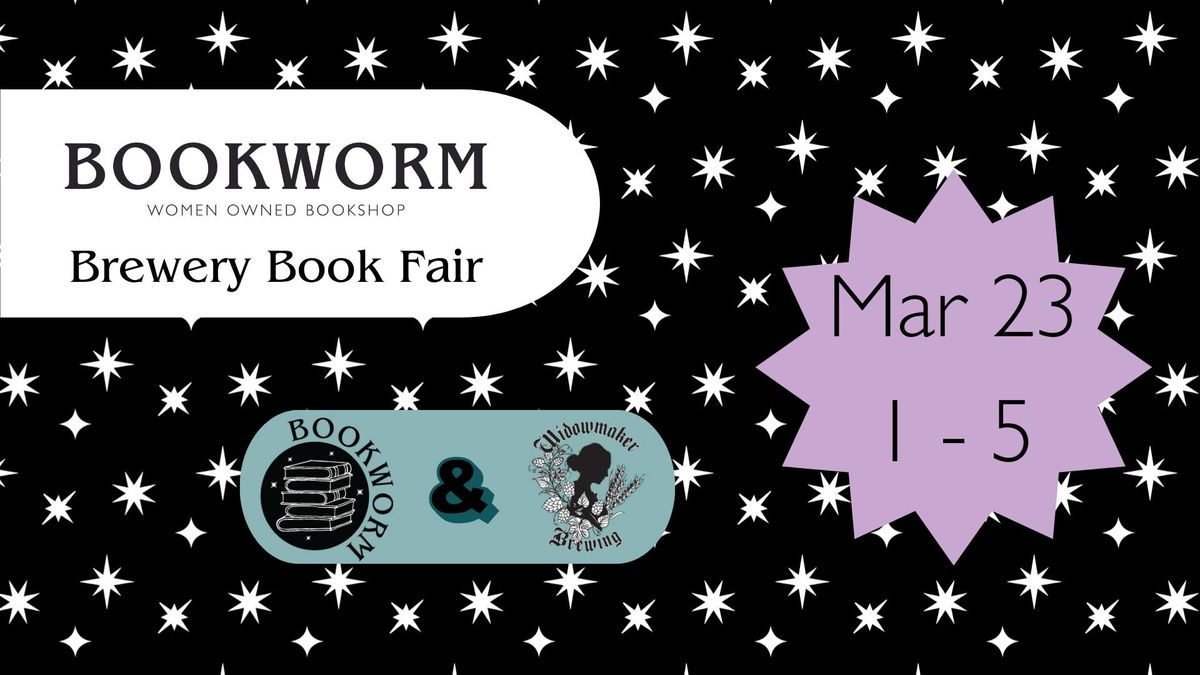 Bookworm Brewery Book Fair at Widowmaker