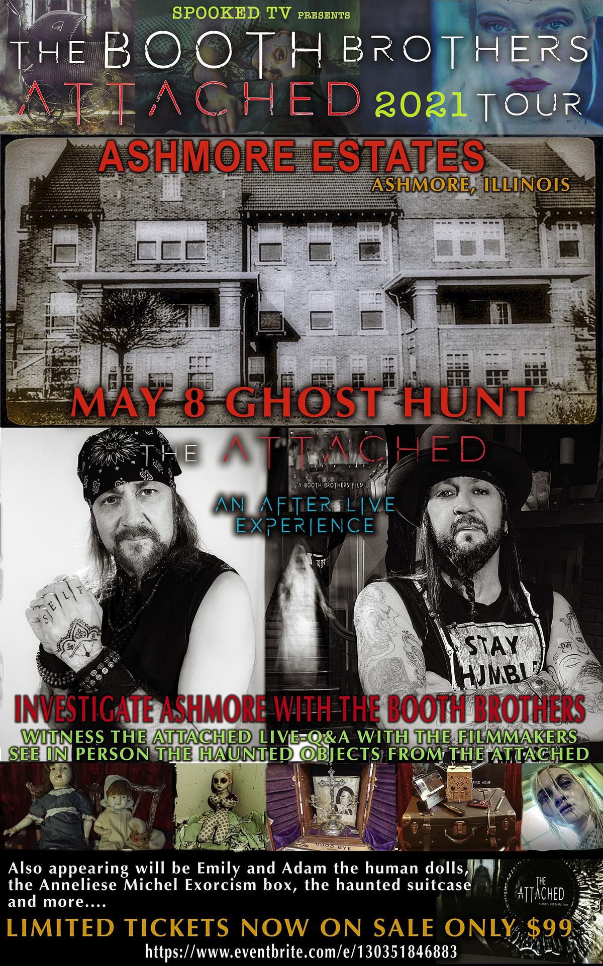 BOOTH BROTHERS ATTACHED TOUR GHOST HUNT AT ASHMORE ESTATES