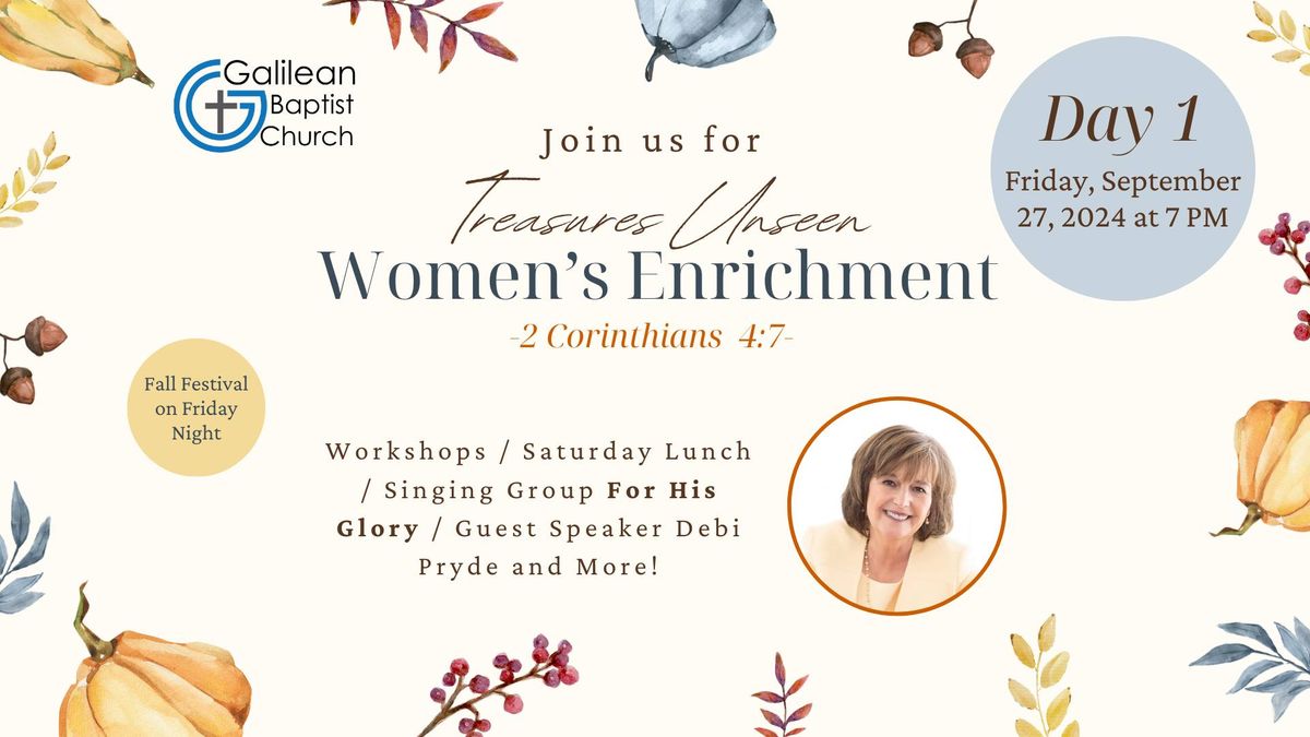 Treasures Unseen Women's Enrichment 2024