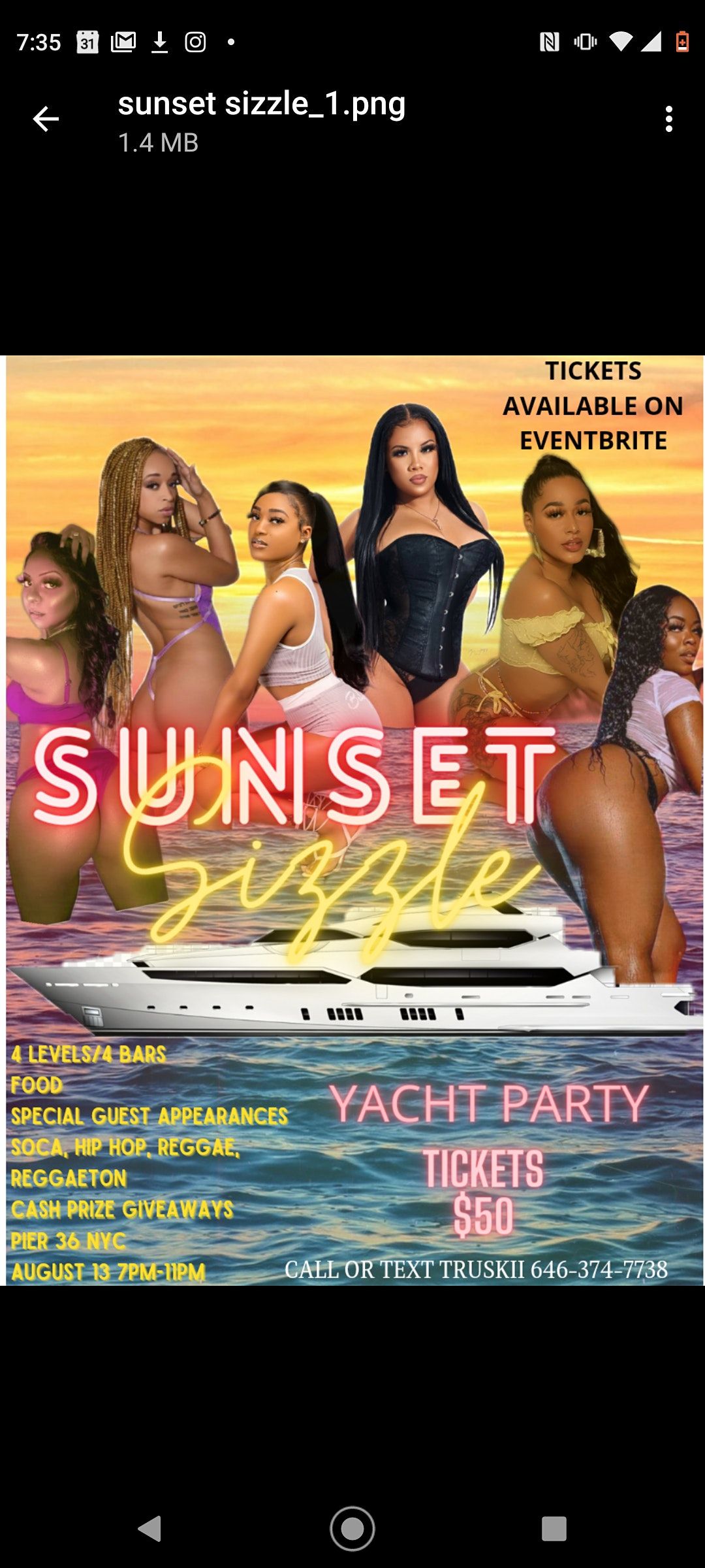 SUNSET SIZZLE YACHT PARTY