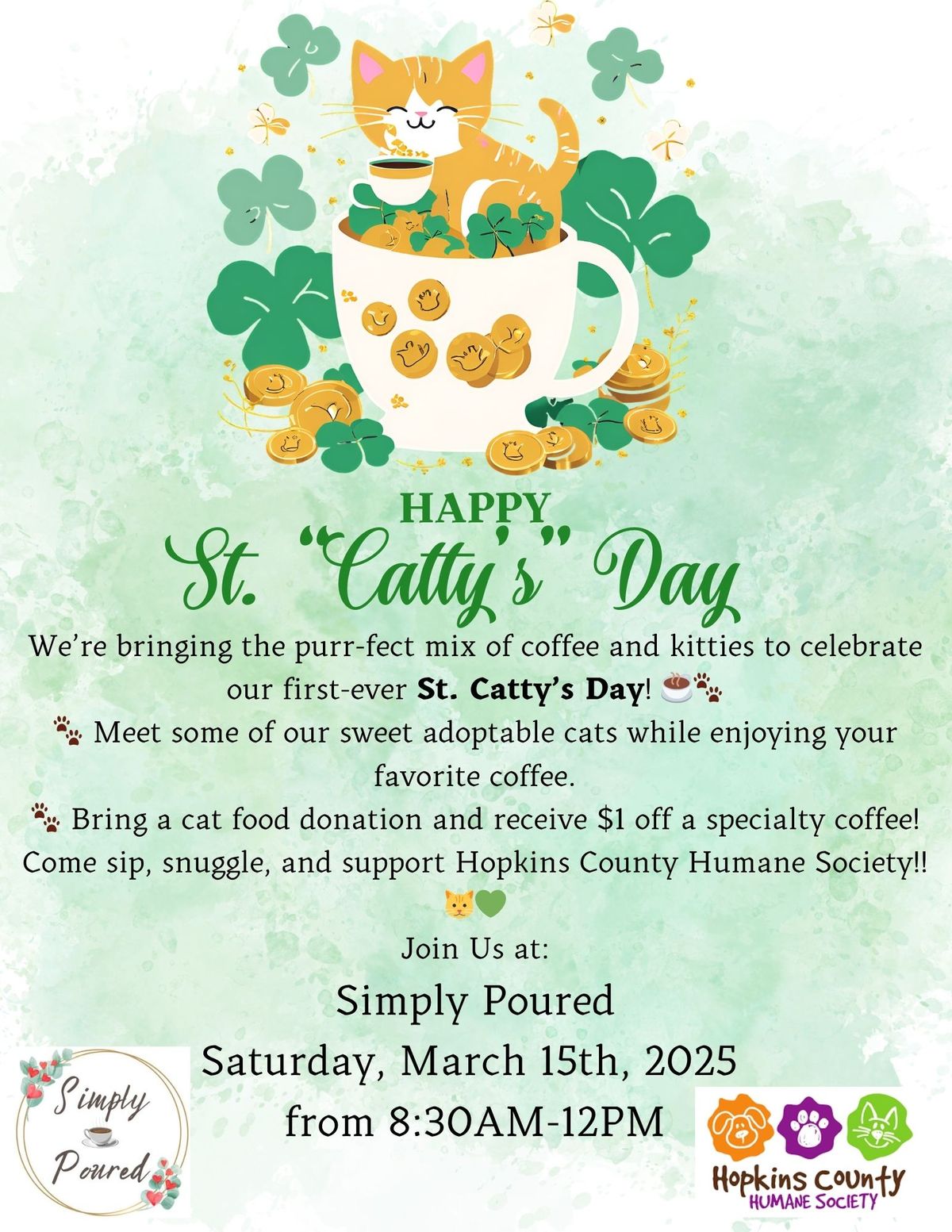 St. "Catty's" Day @ Simply Poured