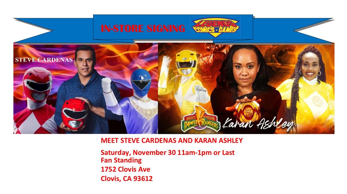 Steve Cardenas AND Karan Ashley Signing Fundraiser