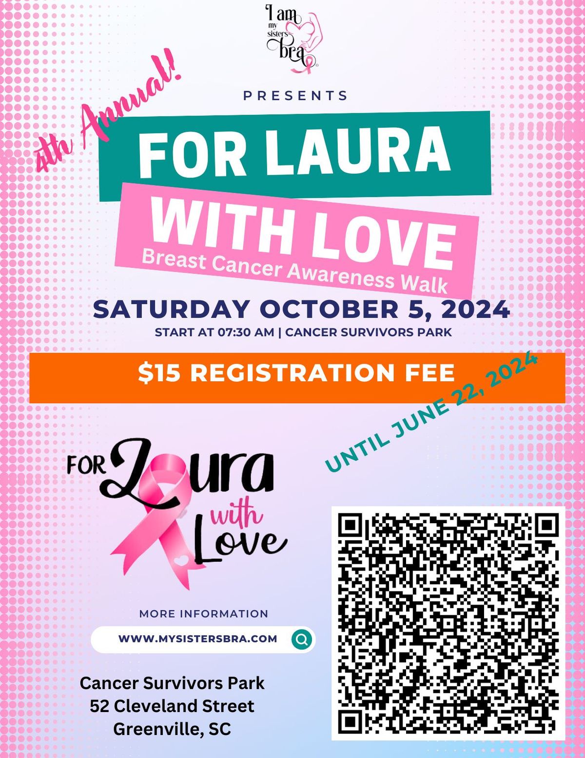 For Laura w\/ Love Breast Cancer Awareness Walk