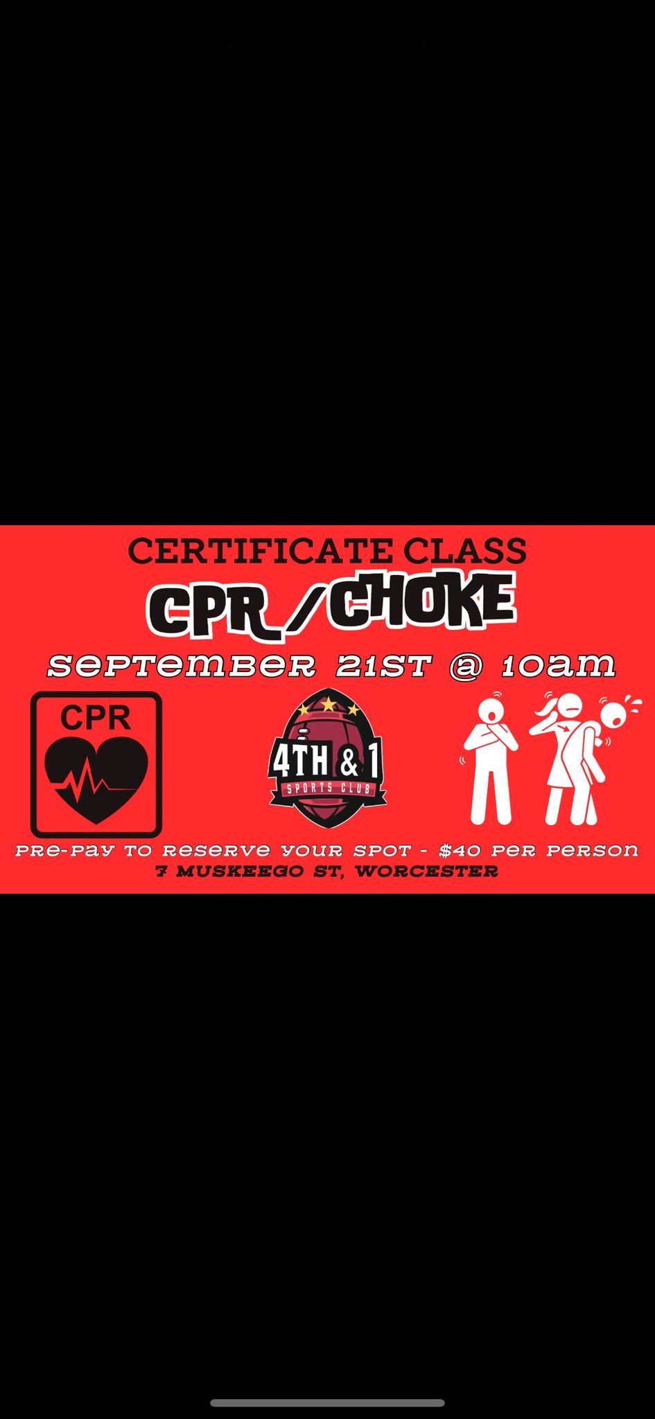 CPR & Choke Certificate Class