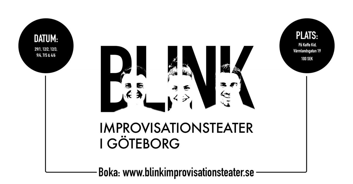 Improviserad teater p\u00e5 Kaffe Kid 12\/3 Kl 18:30 - 20:15