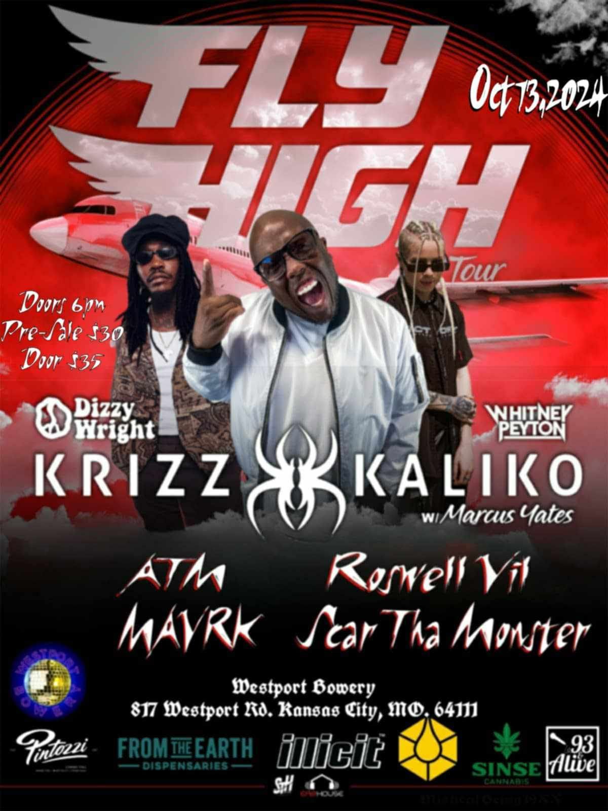 Krizz Kaliko Fly High Tour