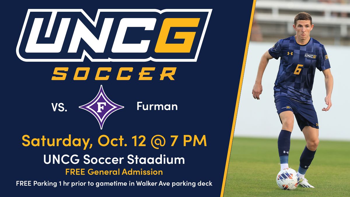 UNCG Spartans Men's Soccer vs Furman University Paladins