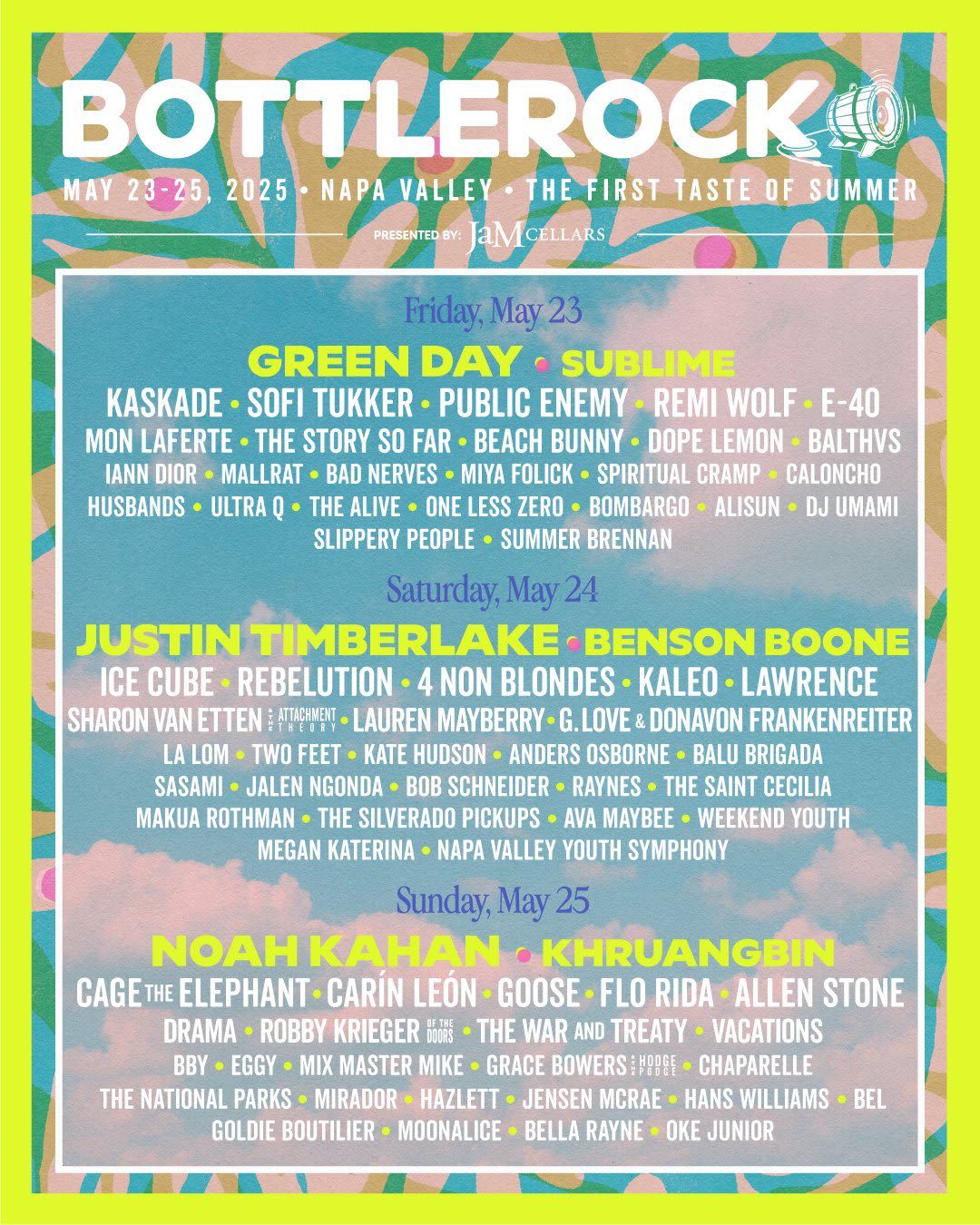 BottleRock Festival: Green Day  Sublime & Kaskade - Friday